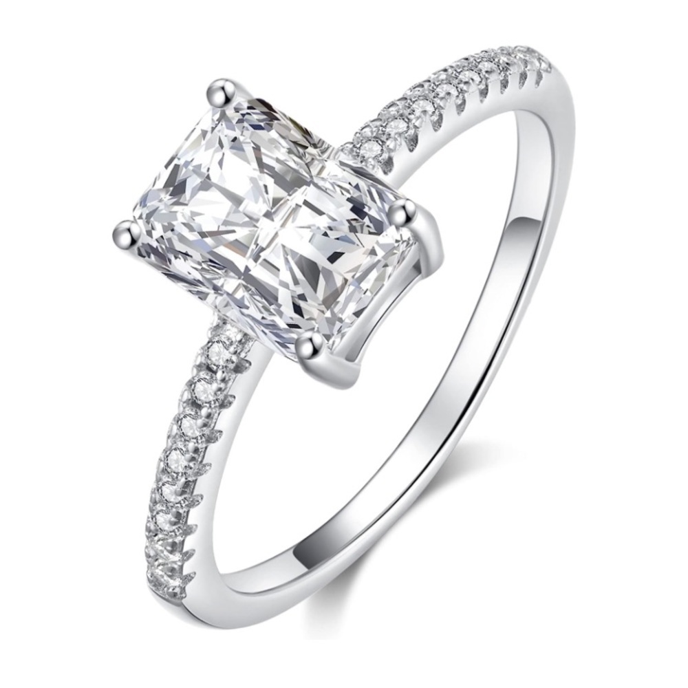 2 Carat Radiant Cut Diamond Moissanite Ring